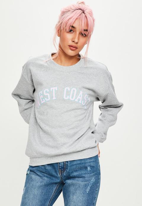 Grey West Coast Sweatshirt, Grey
