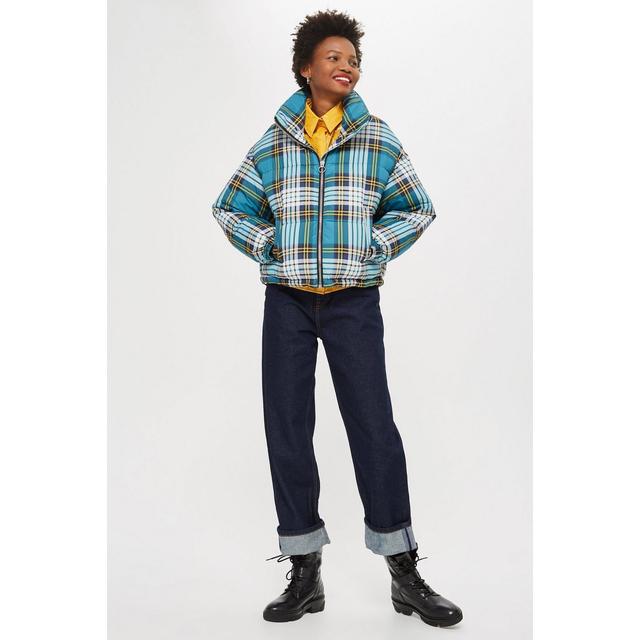 petite tartan coat