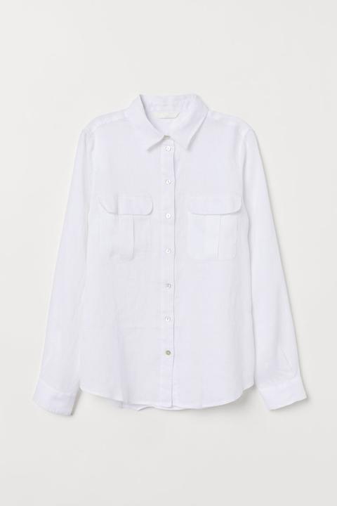 Linen Blouse - White