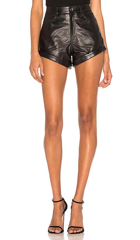 Lpa - Leather Relaxed Cuff Short