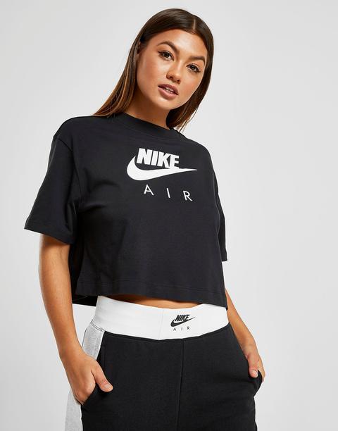 Rubber hoesten Analytisch Nike Air Crop T-shirt - Black - Womens from Jd Sports on 21 Buttons