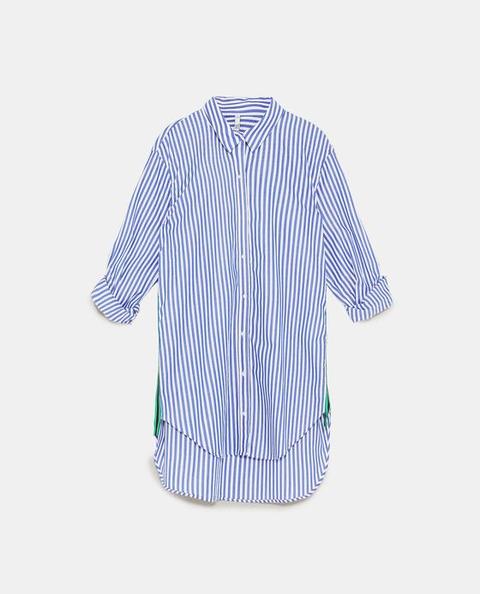 Camicia Con Striscia Laterale