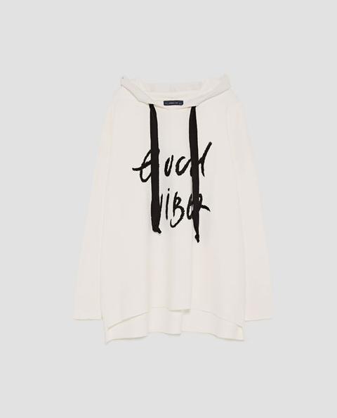 Felpa Oversize Messaggio
