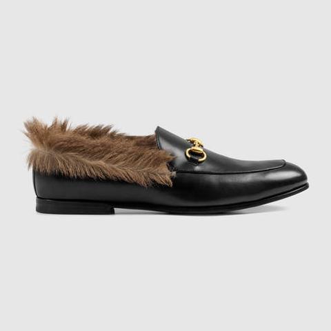 Mocasín Gucci Jordaan De Piel Con Horsebit