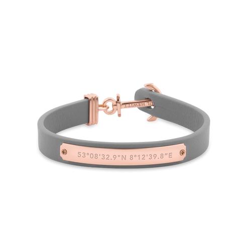 Bracciale Àncora Signum Coordinati Ip Oro Rosa Grigio