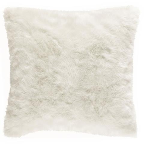 Coussin Imitation Fourrure Blanche 45x45