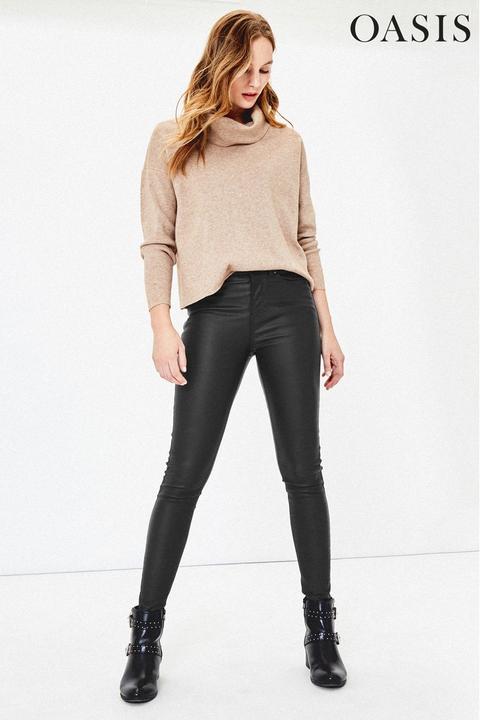 oasis lily coated jeans