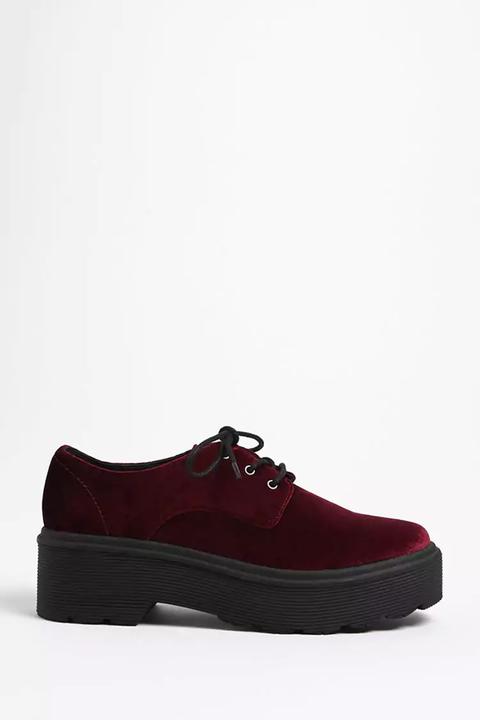 Velvet Platform Oxfords