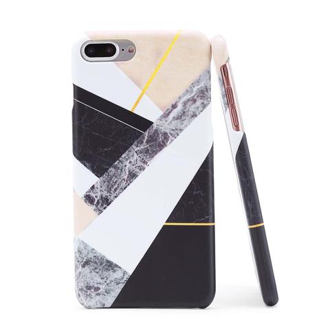 Colour Block Marble Print Iphone Case