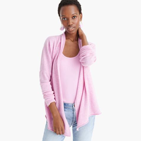j crew open front cardigan