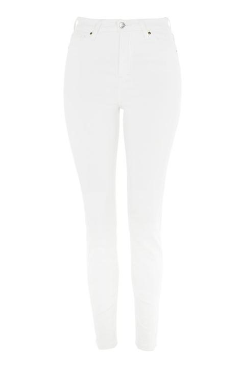 Moto White Coated Jamie Jeans
