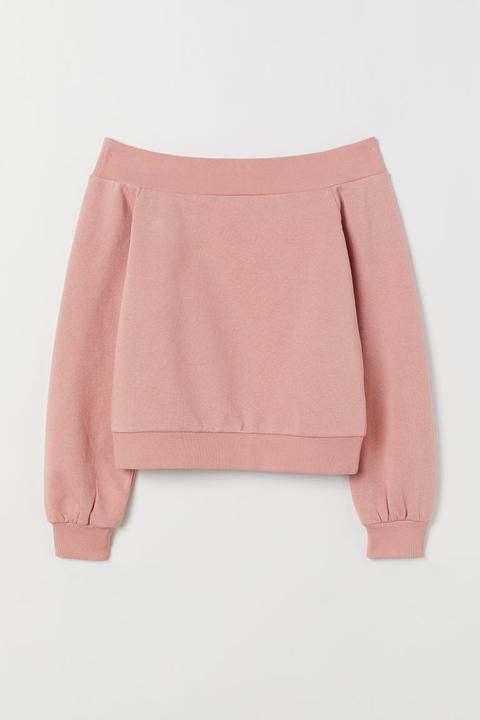 H & M - Top A Spalle Scoperte - Rosa