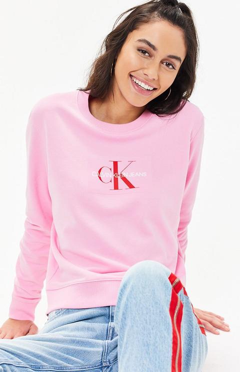 Calvin Klein Flocked Monogram Sweatshirt