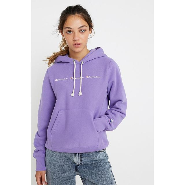 purple champion hoodie urban outfitters