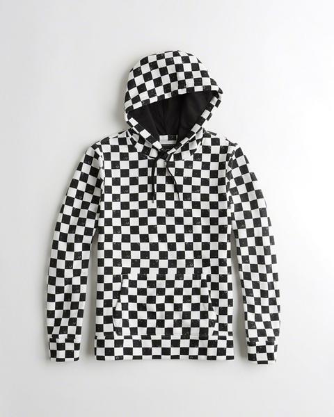 Guys Checkerboard Hoodie from Hollister 