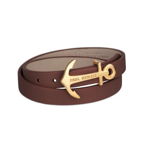 Bracciale Avvolgente North Bound Ip Oro Marrone