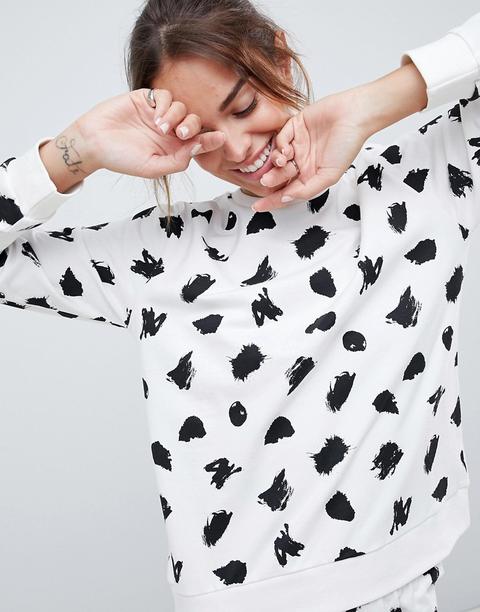 Asos Design Lounge Smudge Sweat