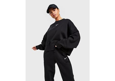 Nike Trend Fleece Crop Oversized Sweatshirt - Black - Womens