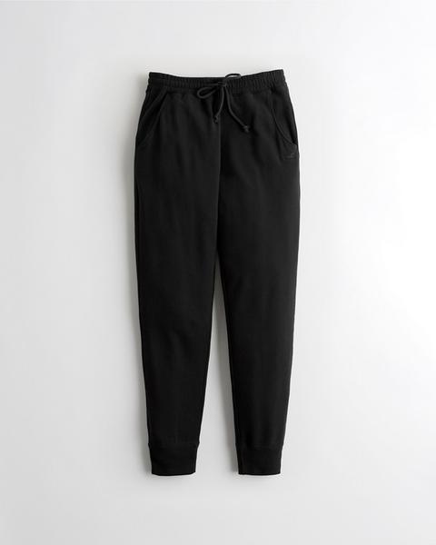 hollister black joggers