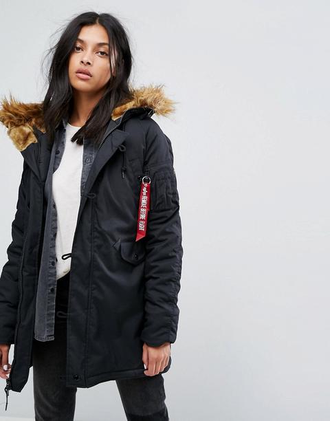 Parka Con Capucha De Pelo Sintético Explorer De Alpha Industries