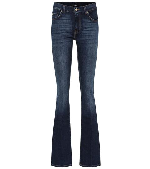 Mid-rise Slim Bootcut Jeans