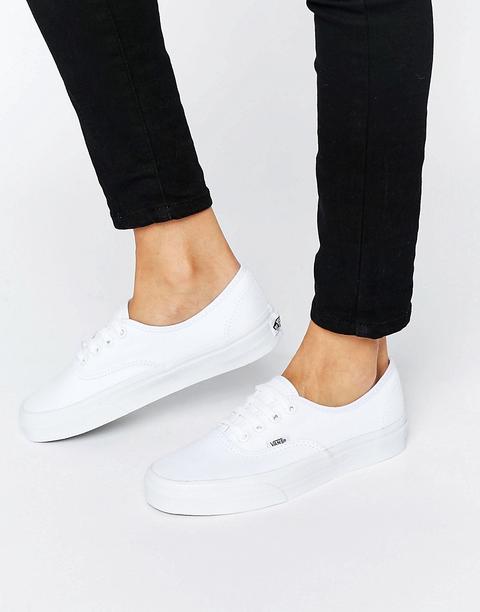 Vans Authentic - Scarpe Da Ginnastica Classiche Stringate Bianche - Bianco