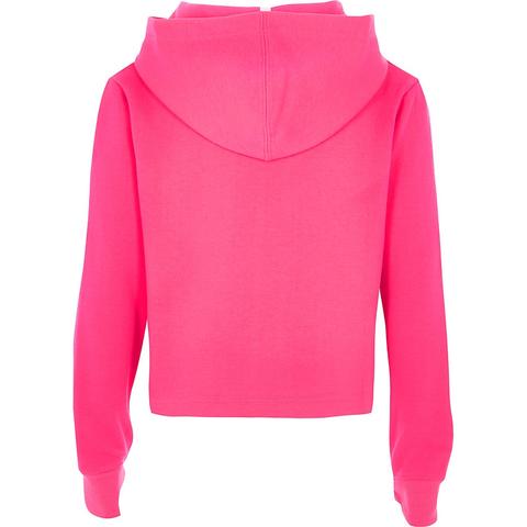 neon pink cropped hoodie