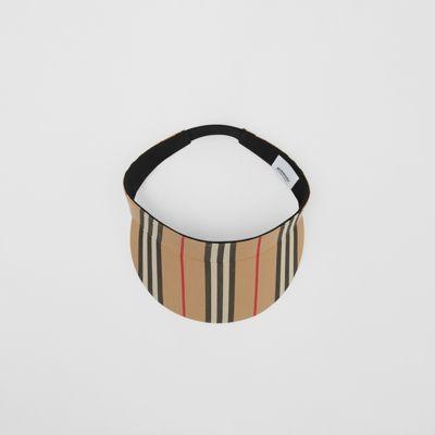 Icon Stripe Visor In Archive Beige | Burberry