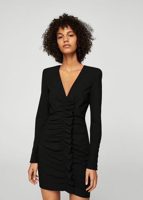 Vestido Detalle Fruncido