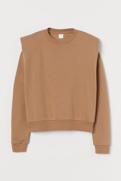 Sweat À Épaulettes - Beige
