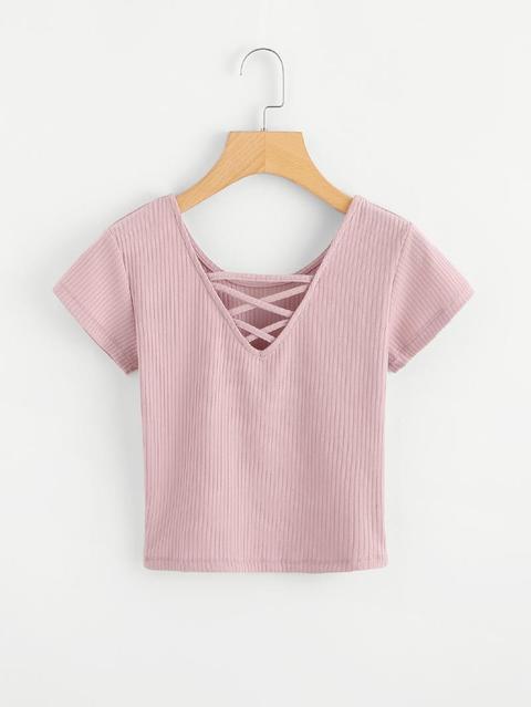 Criss Cross Crop Tee