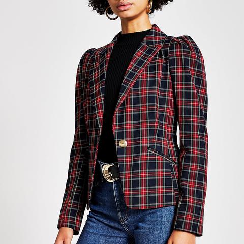 Tartan blazer 2025 river island