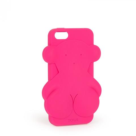 Funda De Móvil Iphone 5 Rubber Bear En Color Fucsia