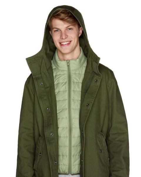 Parka De 100% Algodón Con Chaleco Desmontable de Benetton en 21 Buttons