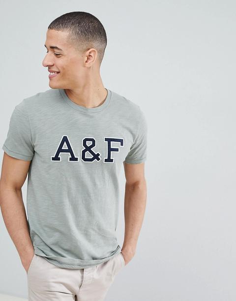 Camiseta Con Estampado Del Logo En Verde Legacy De Abercrombie & Fitch