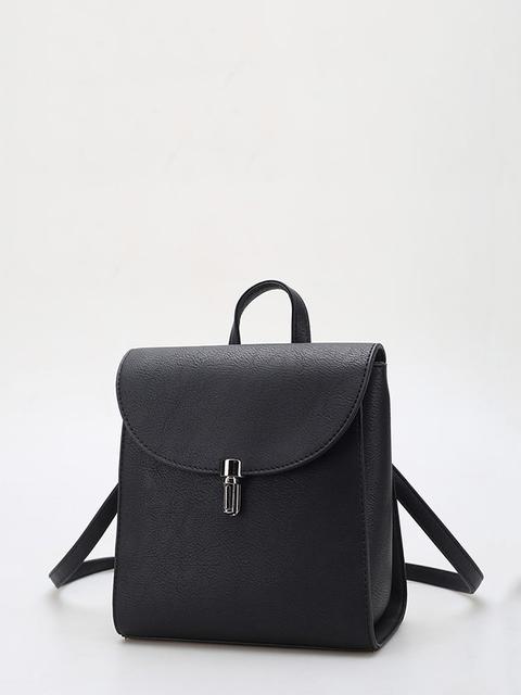 Push Lock Detail Pu Backpack