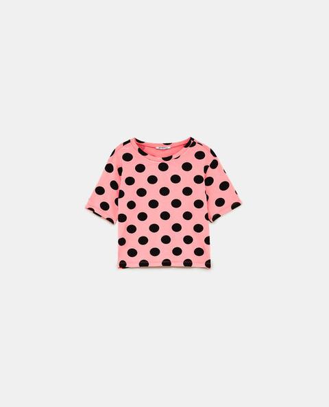 Camiseta Cropped Estampada