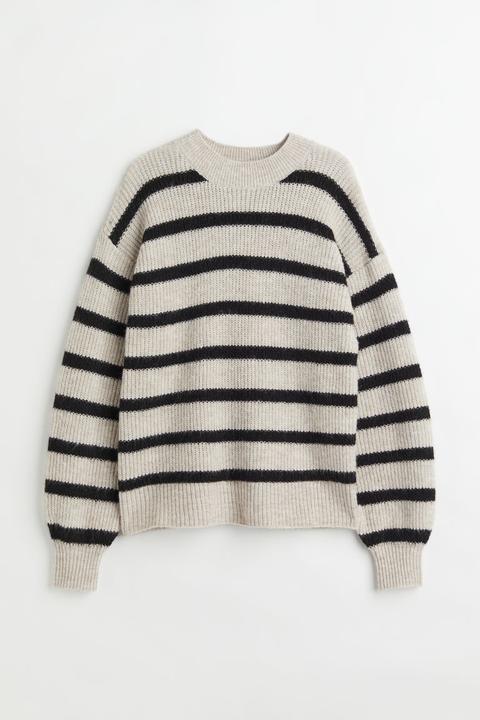 Knitted Jumper - Beige