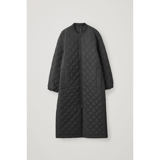 longline quilted coat cos