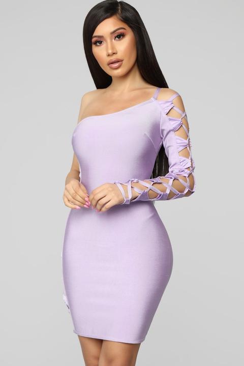 Fashion nova lilac outlet dress