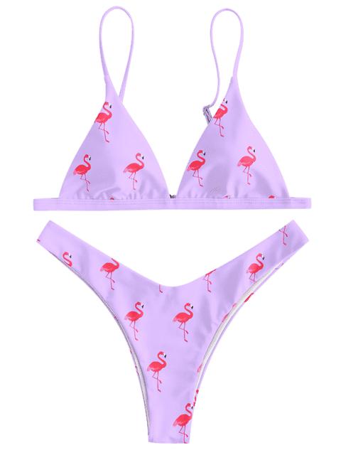 Zaful flamingo sales bikini