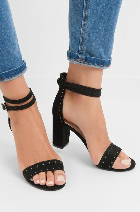Riemchensandaletten Mit Metall-details