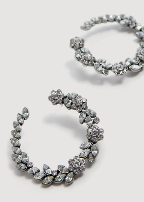 Pendientes Aro Cristales Facetados