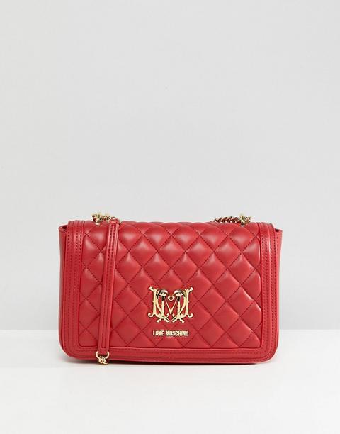 Love Moschino - Borsa Da Spalla Trapuntata - Rosso