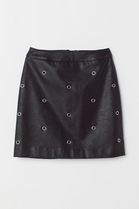 H & M - Gonna In Finta Pelle - Nero