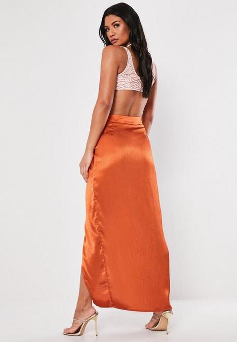 orange rust skirt