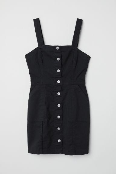 H & M - Dungaree Dress - Black