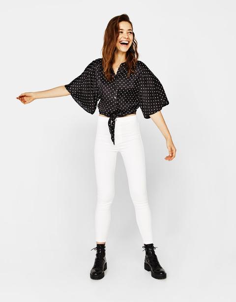 Blusa Oversize Con Nudo