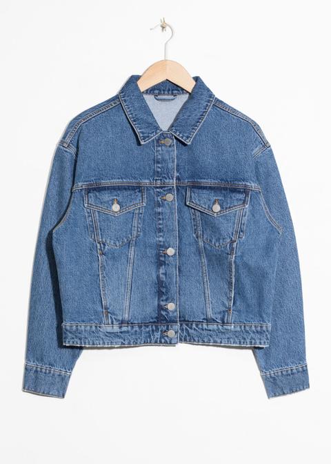 Cropped Denim Jacket - Blue from And Other Stories on 21 Buttons