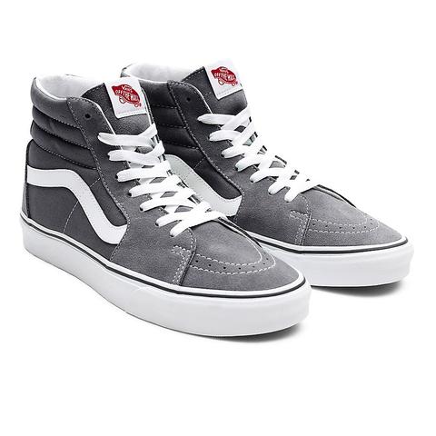 Vans Sk8-hi Personalizadas (drizzle/white) Mujer Gris